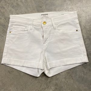 Frame denim white shorts! Size 26
